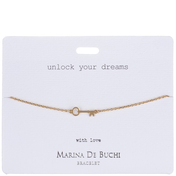 Unlock Your Dreams Luxe Gold Plated Bracelet - Picture 1 of 4